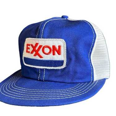 Hat True Vintage 1970s - 1980s EXXON Truckers Snap