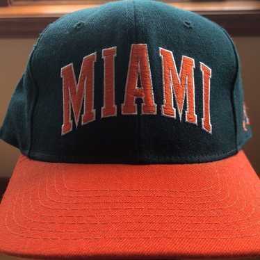 Miami Hurricanes Vintage Hawaiian Bucket Hat - Orange