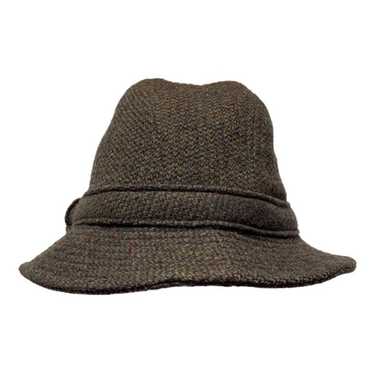 Vtg Irish Tweed Jonathan Richard Fedora Gray Bucket Walking Hat