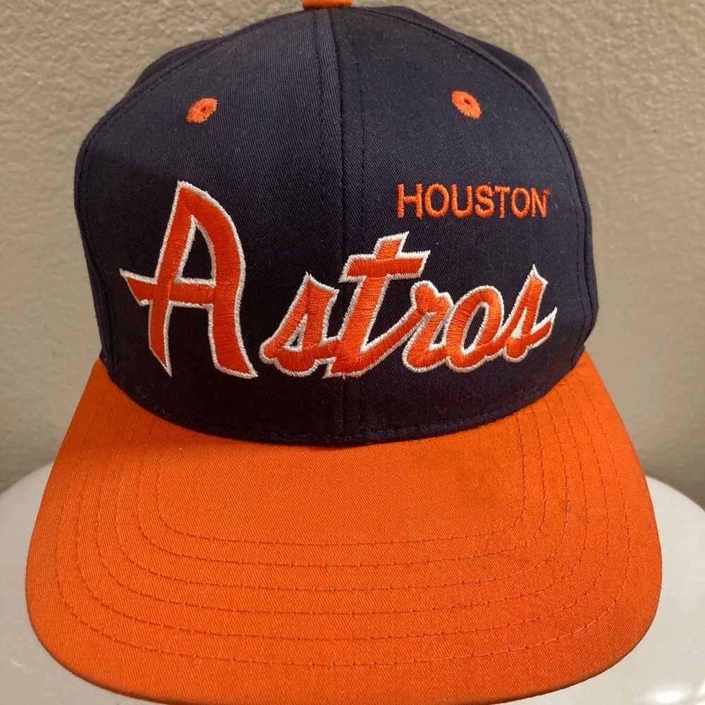 Vintage Houston Astros Snapback Hat Baseball Logo… - image 1