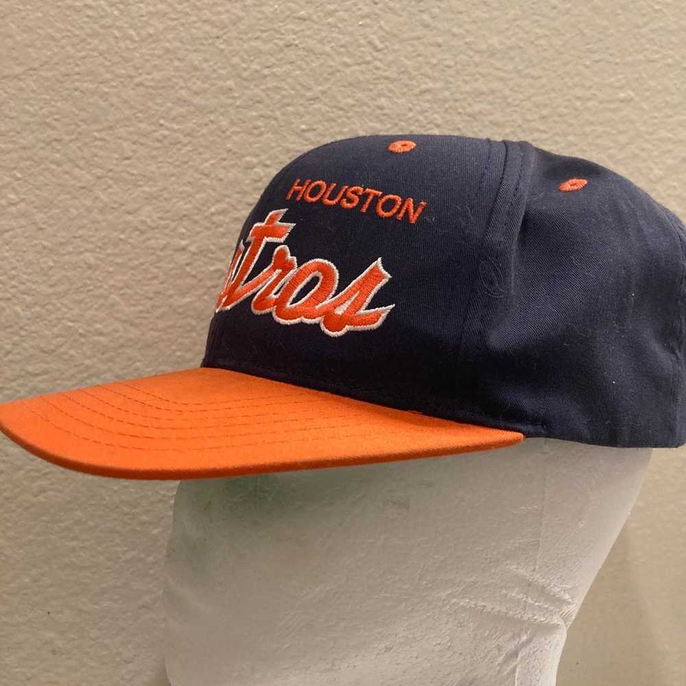 Vintage Houston Astros Snapback Hat Baseball Logo… - image 3