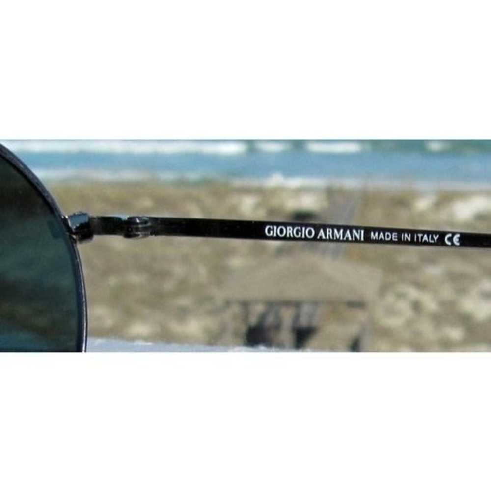 Giorgio Armani Vintage Gunmetal Frame Aviator Sun… - image 8