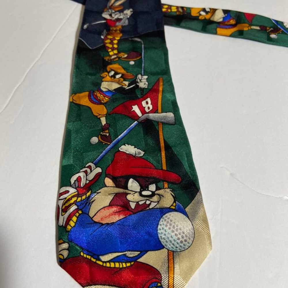 Vintage looney toons golf tie 90's - image 2
