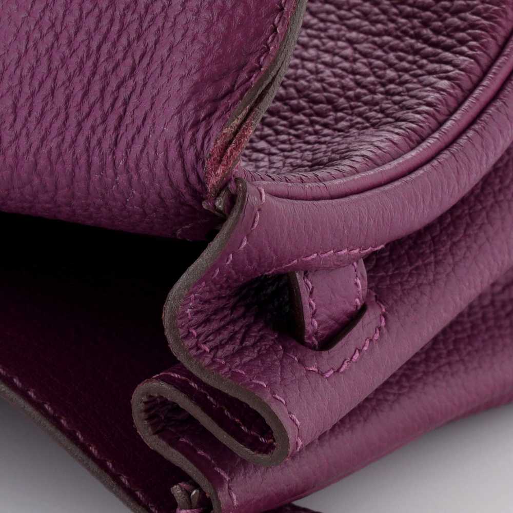 Hermes Kelly Handbag Anemone Togo with Palladium … - image 7