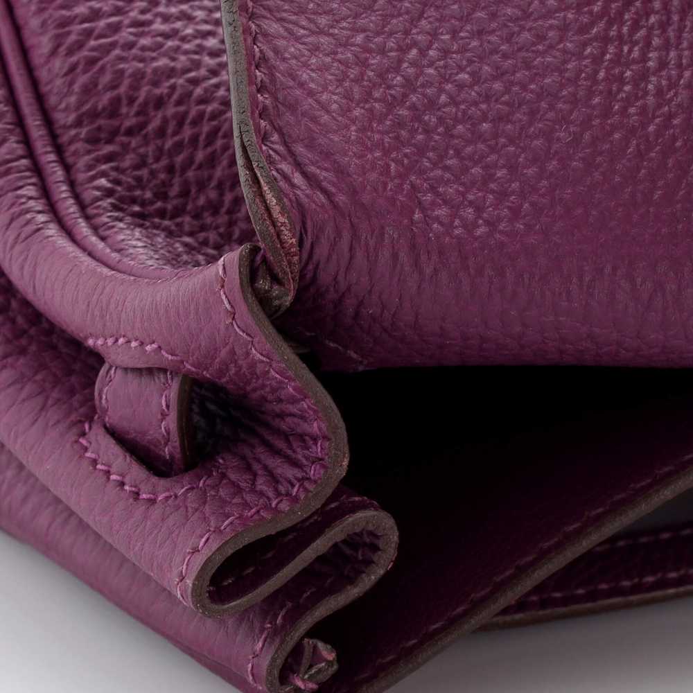 Hermes Kelly Handbag Anemone Togo with Palladium … - image 8