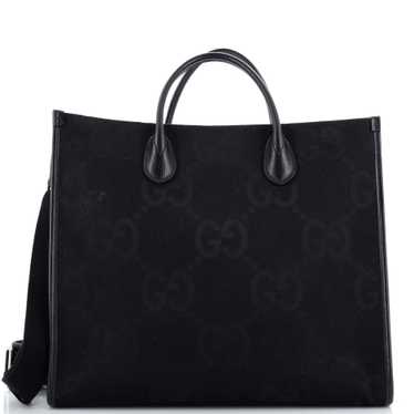 GUCCI Convertible Tote Jumbo GG Canvas Large