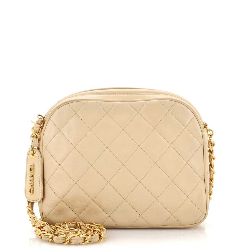 CHANEL Vintage Chain Camera Bag Quilted Lambskin … - image 1
