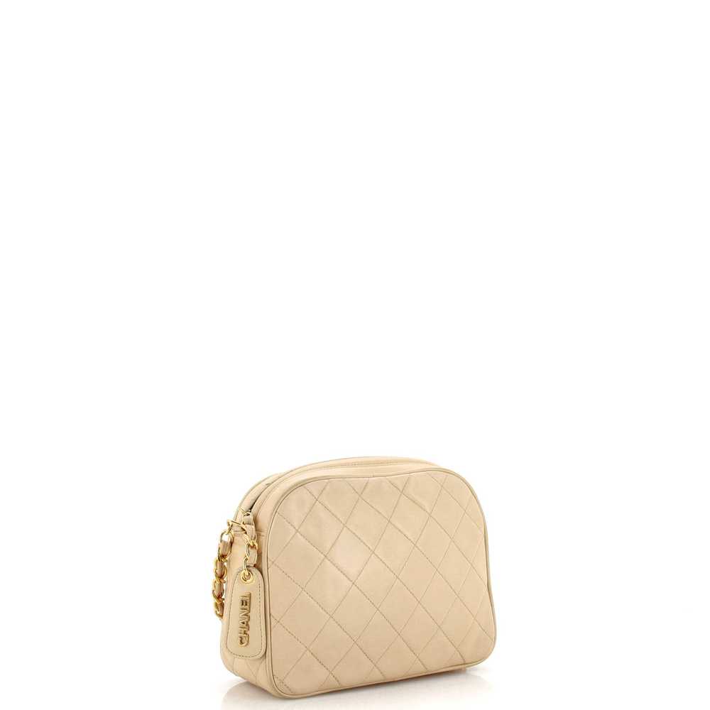 CHANEL Vintage Chain Camera Bag Quilted Lambskin … - image 3