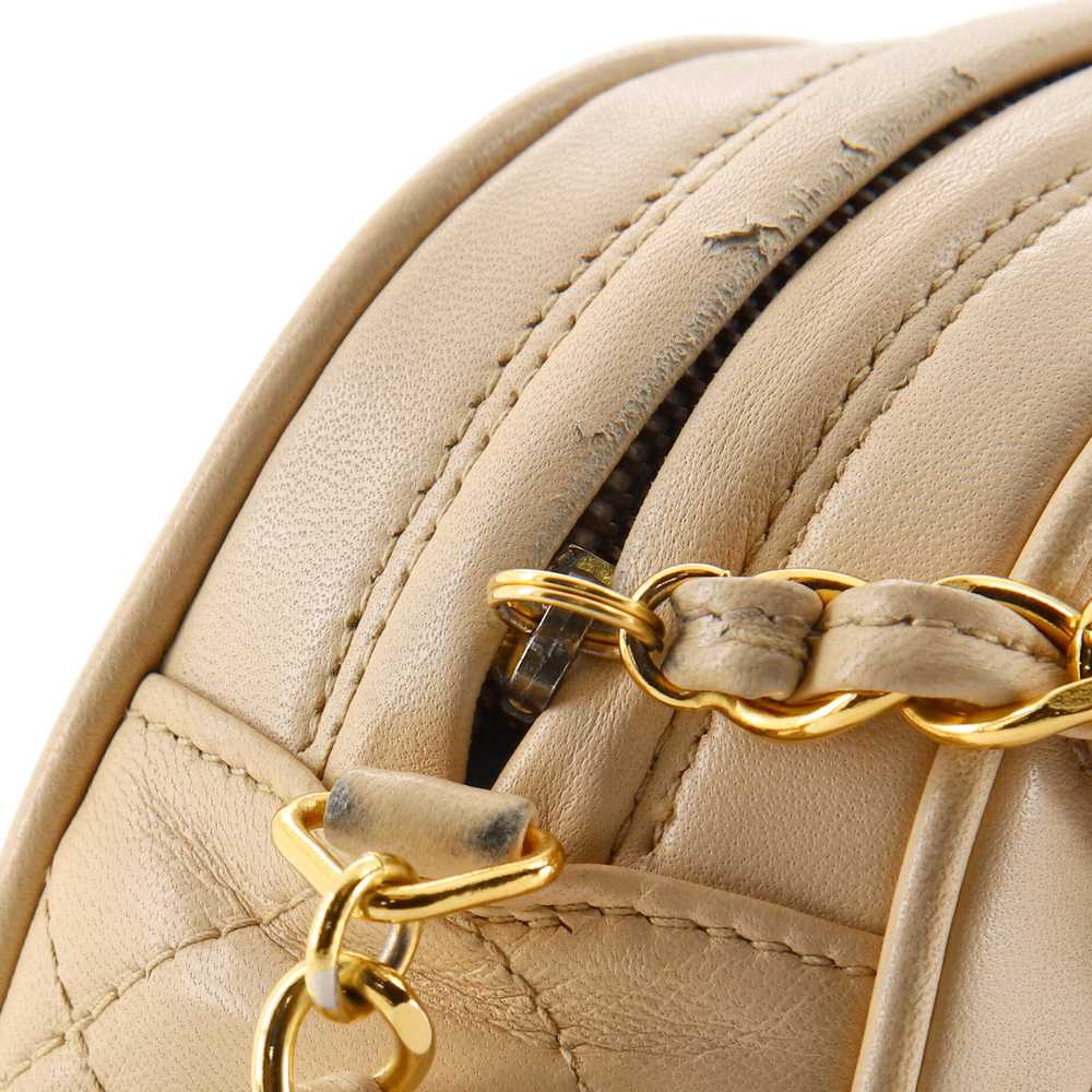 CHANEL Vintage Chain Camera Bag Quilted Lambskin … - image 8