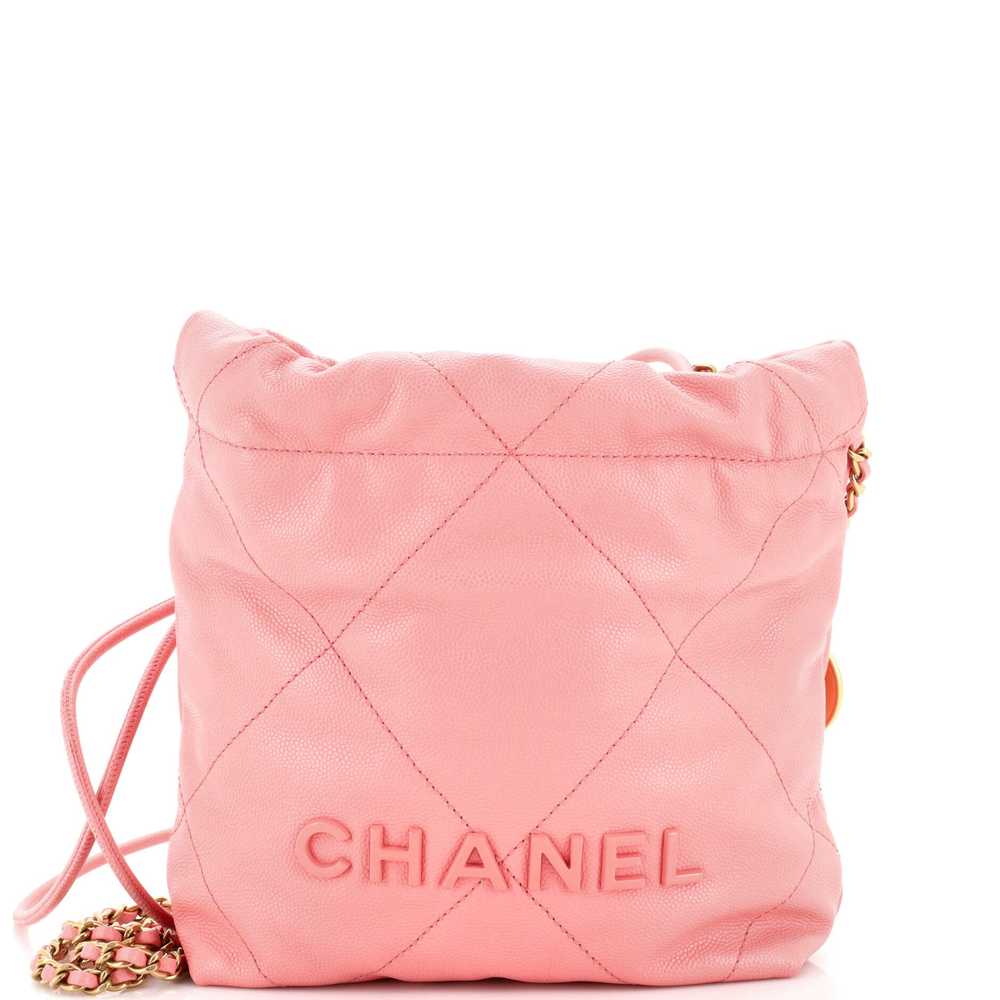 CHANEL 22 Chain Hobo Quilted Caviar Mini - image 1