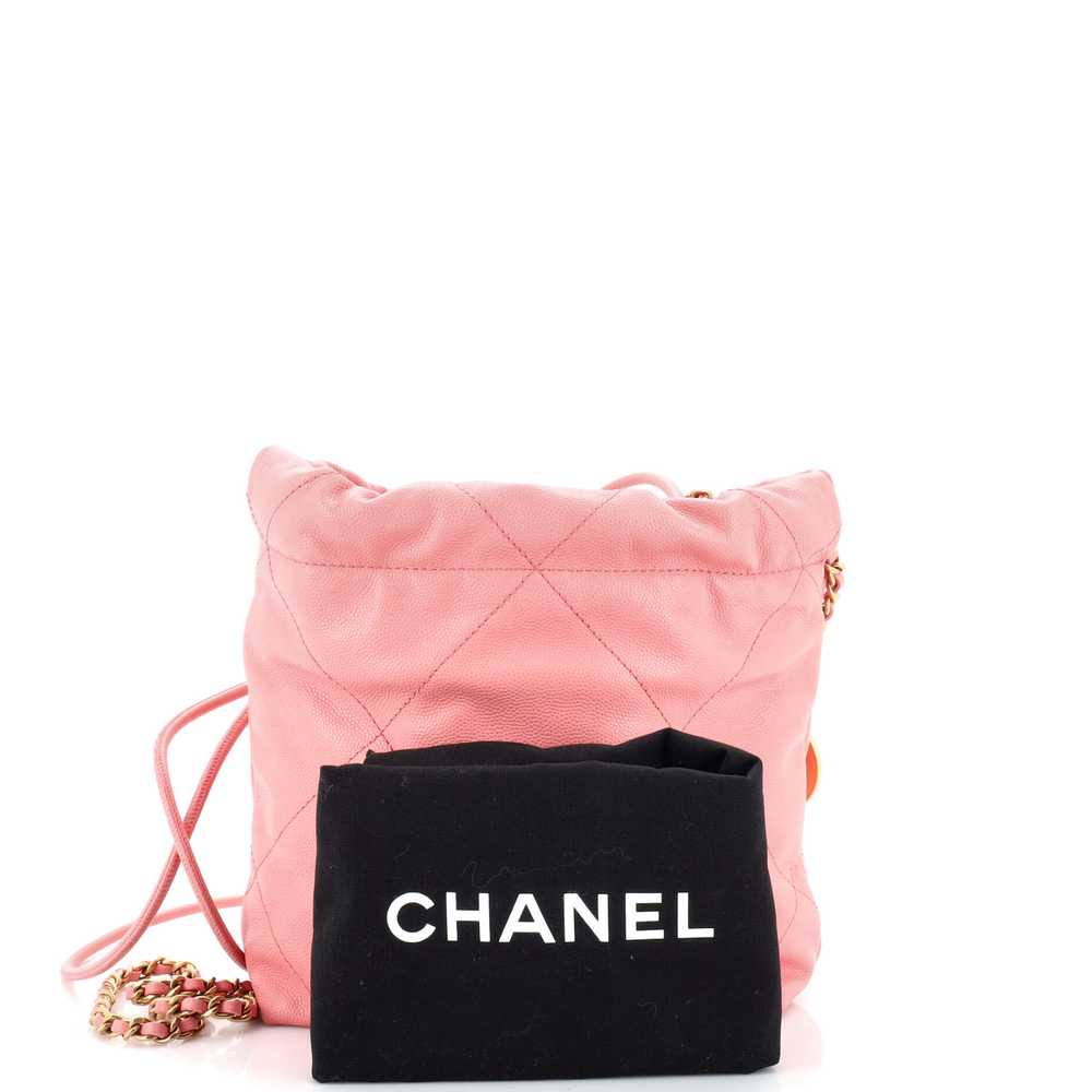 CHANEL 22 Chain Hobo Quilted Caviar Mini - image 2