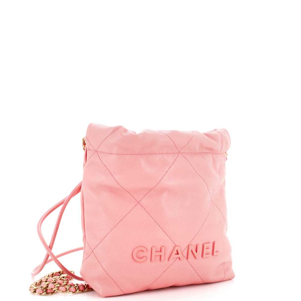 CHANEL 22 Chain Hobo Quilted Caviar Mini - image 3