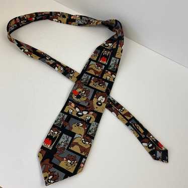 VTG Looney Tunes Tie Warner Brothers Bro - image 1