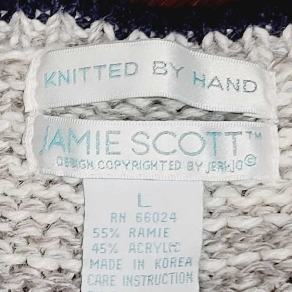 Vintage Vintage 80s Jamie Scott Knitted by Hand G… - image 5