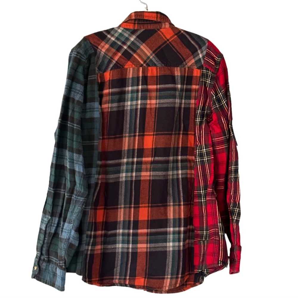 Custom × Streetwear Custom Rebuilt Flannel Shirt … - image 3