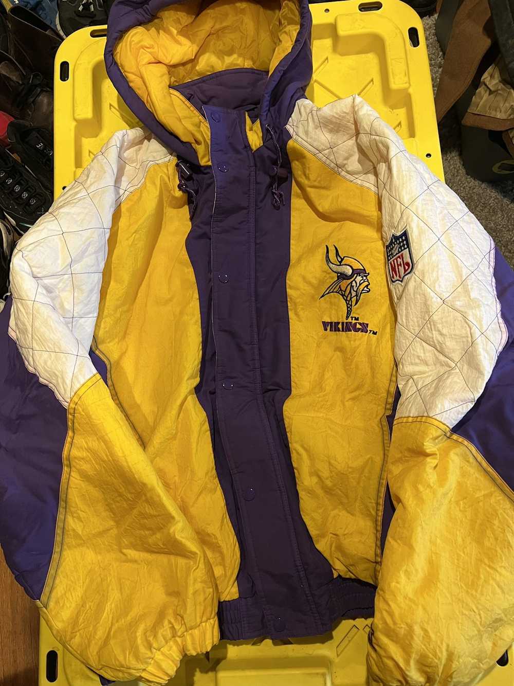 NFL × Starter Minnesota Vikings Windbreaker Vinta… - image 1