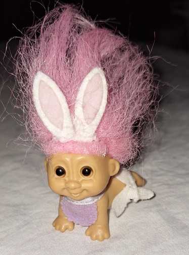 Designer Vtg. Easter Bunny Troll Doll - "baby craw