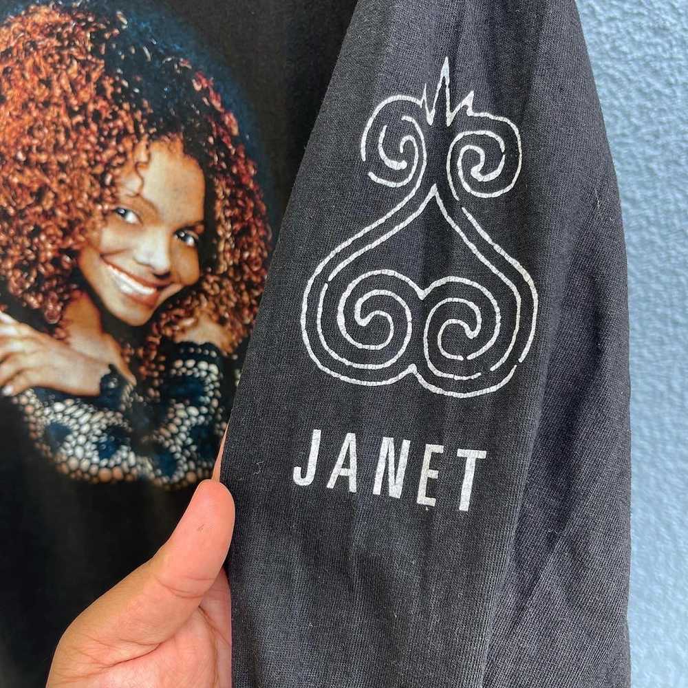 Hanes Vintage 90s Janet Jackson Long Sleeve Shirt - image 3