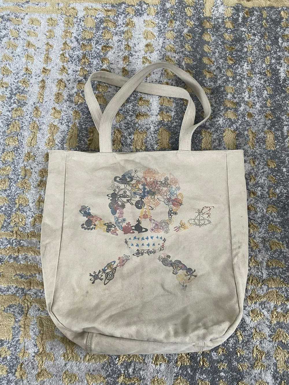 Vivienne Westwood VIVIENNE WESTWOOD MAN TOTE BAG SKULL DESIGN