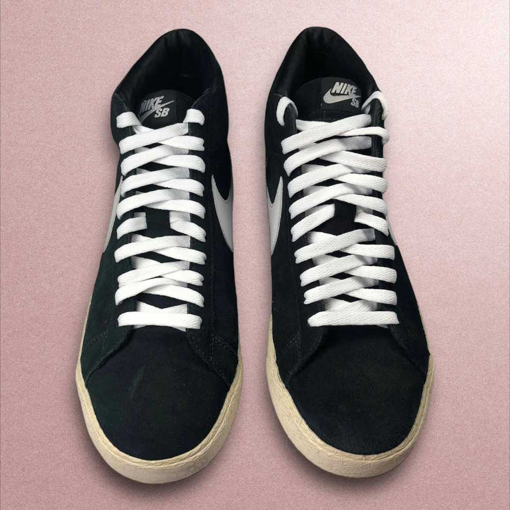 Nike × Vintage Nike SB Blazer Black White High Si… - image 3