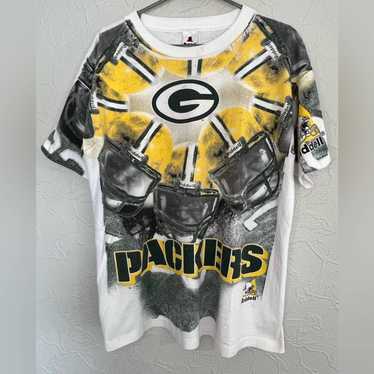 Riddell Vintage Green Bay Packers AOP Shirt 1996 … - image 1