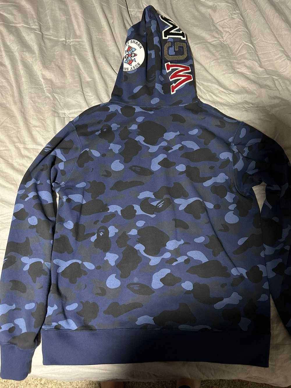 Bape Color Camo Shark Full Zip Hoodie - image 2