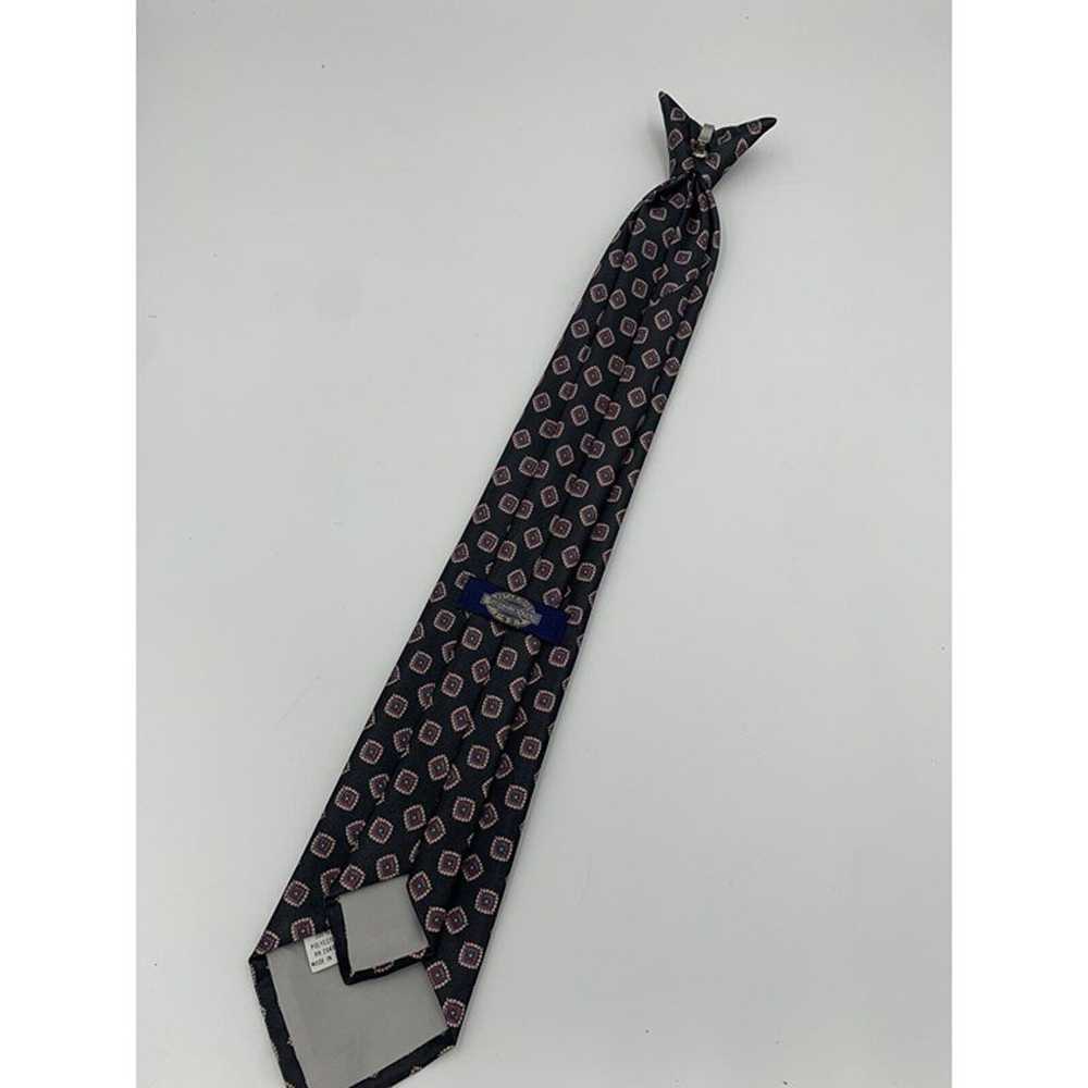 Vintage TownCraft Clip on Neck Tie Mens Blue, Red… - image 3