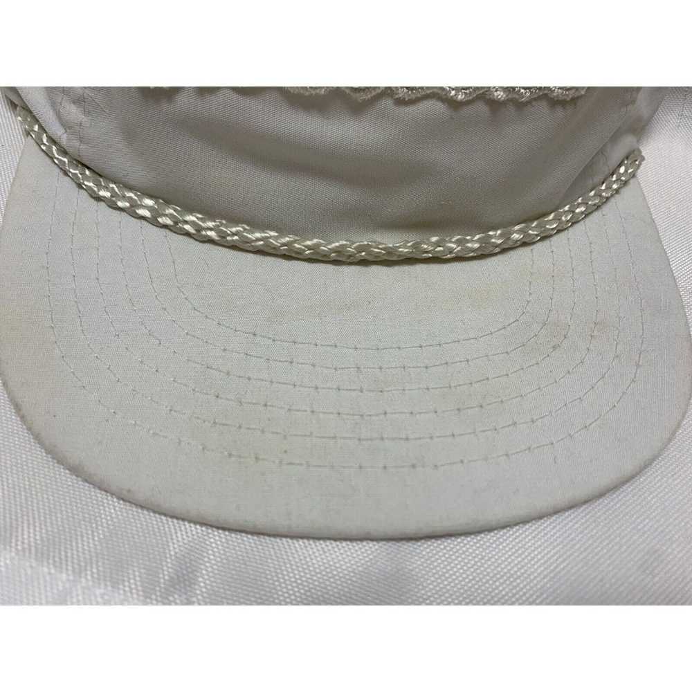 Firestone Tires Vintage White Snapback Rope Hat T… - image 3