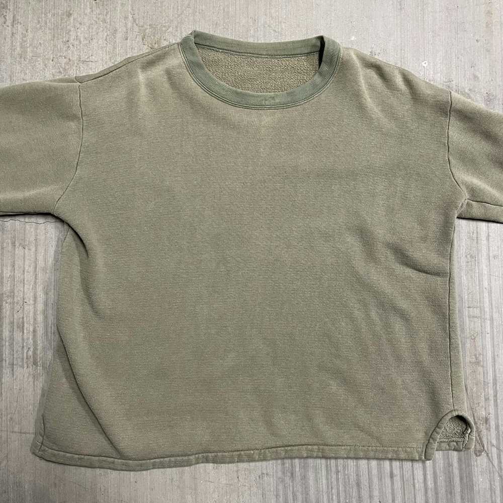 Military × Vintage Vintage Military Green Sweatsh… - image 2