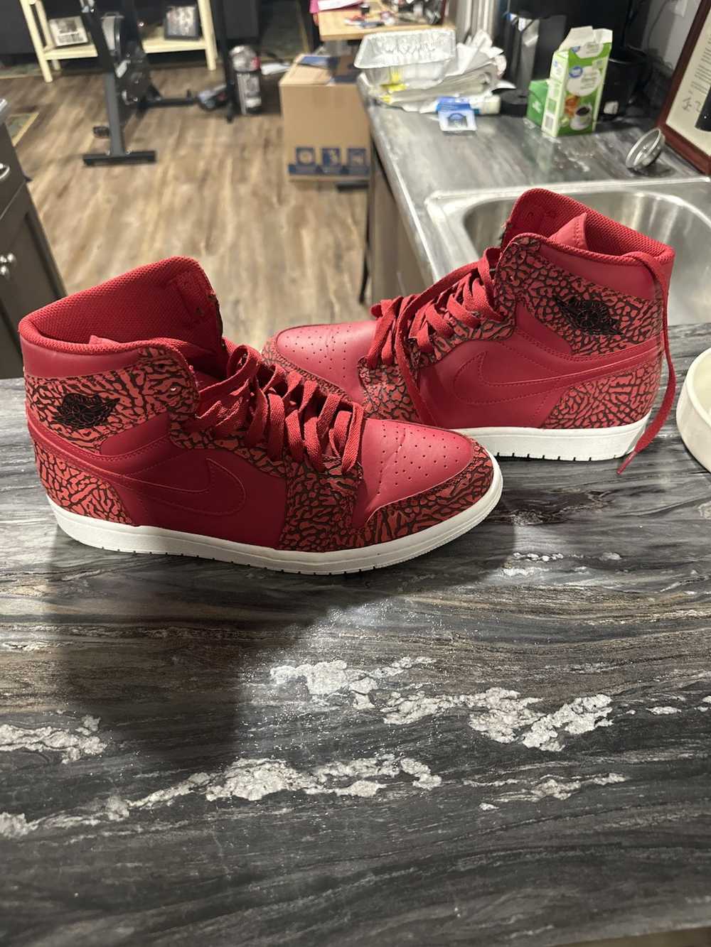 Jordan Brand × Nike Jordan 1 red elephant - image 1