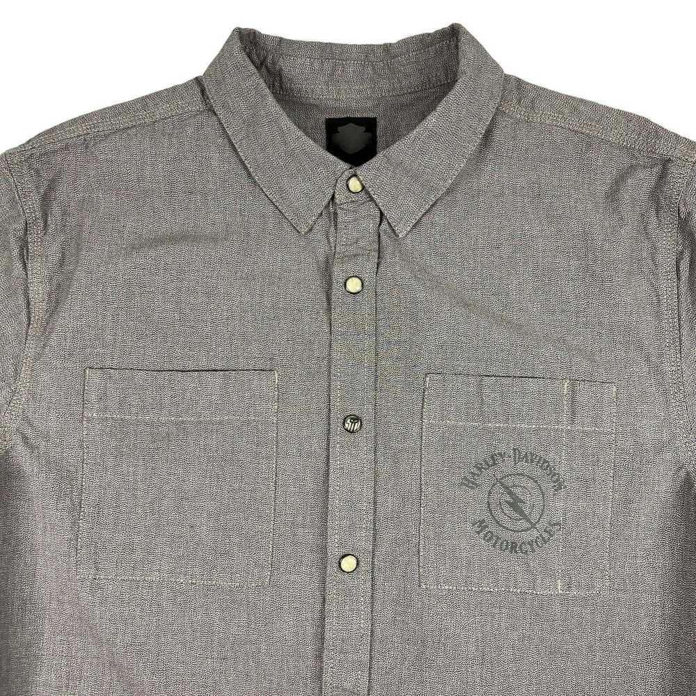 Harley Davidson Harley Davidson Pearl Snap Shirt … - image 3