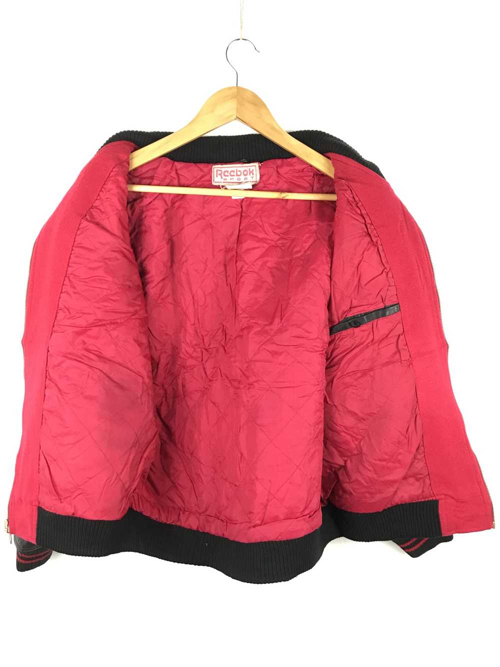 Reebok × Varsity Jacket × Vintage 1990's Vintage … - image 3