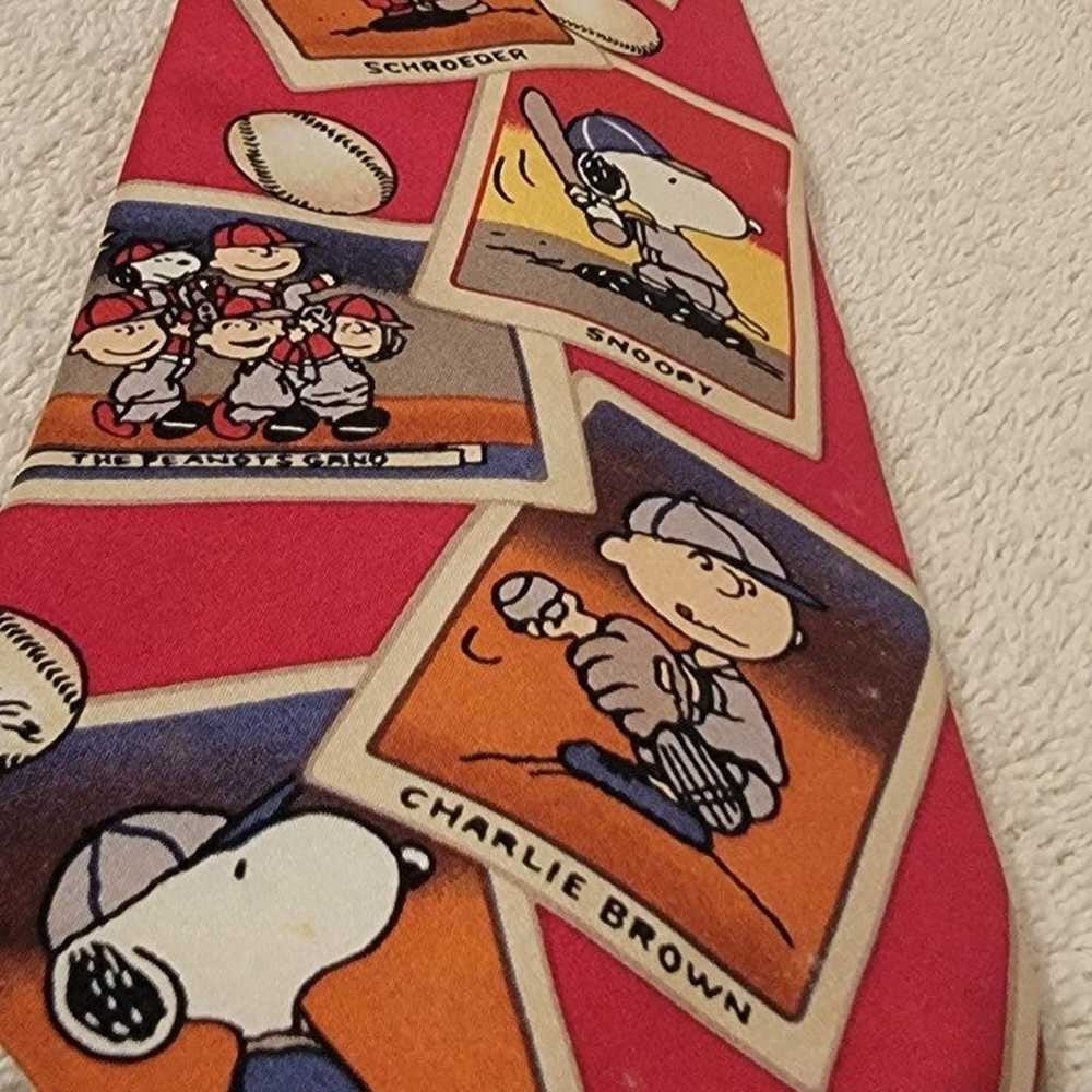 Vintage Peanuts Baseball Tie - image 2