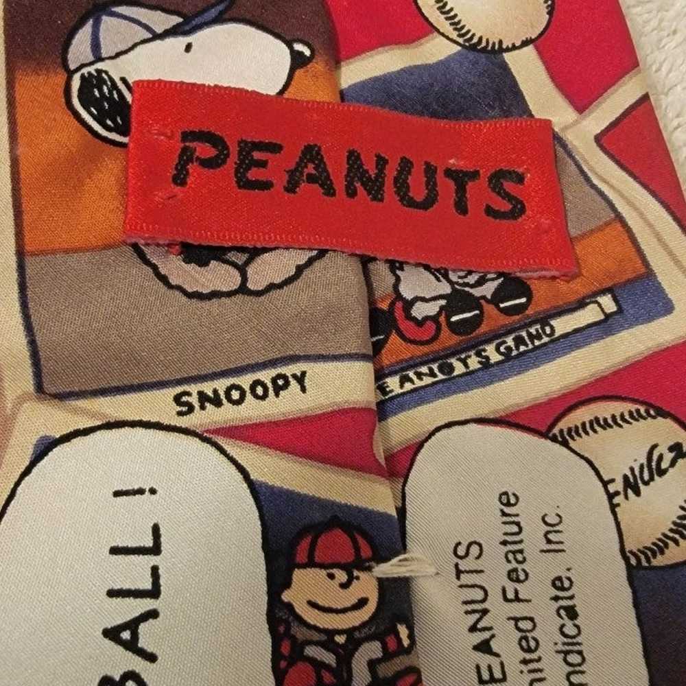 Vintage Peanuts Baseball Tie - image 5