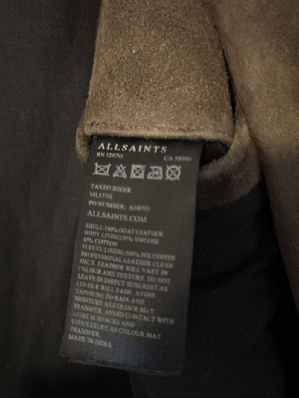 Allsaints × Designer Allsaints Suede leather Jack… - image 4