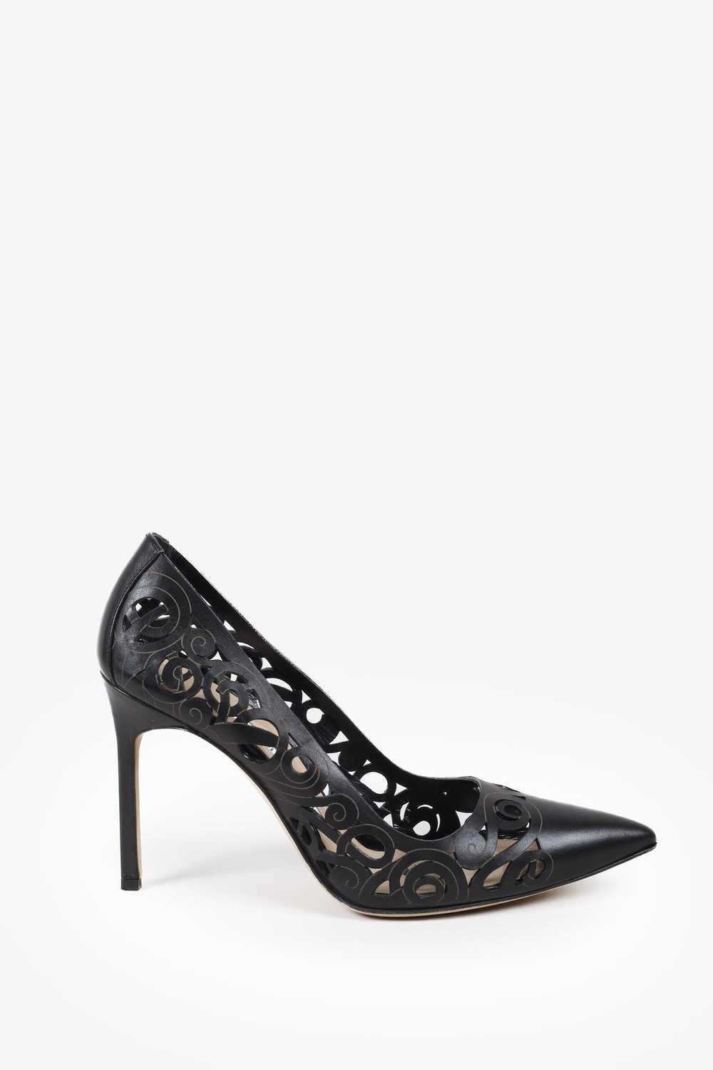 Manolo Blahnik Manolo Blahnik BB Rock 105mm Black… - image 1