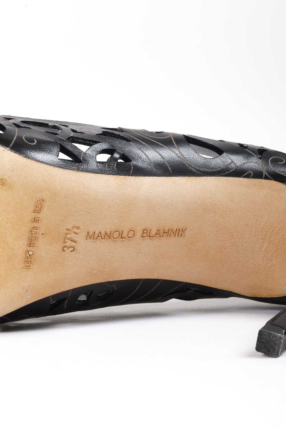 Manolo Blahnik Manolo Blahnik BB Rock 105mm Black… - image 5