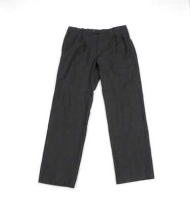 GIVENCHY MONSIEUR Men's Solid Black Slack Dress Pants Made in USA