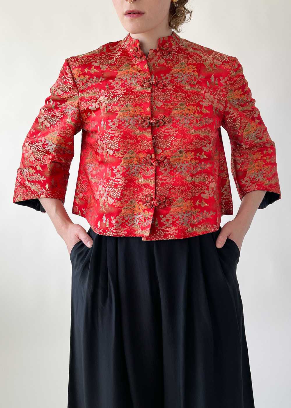 Vintage 1950s Chinese Silk Jacket - image 3