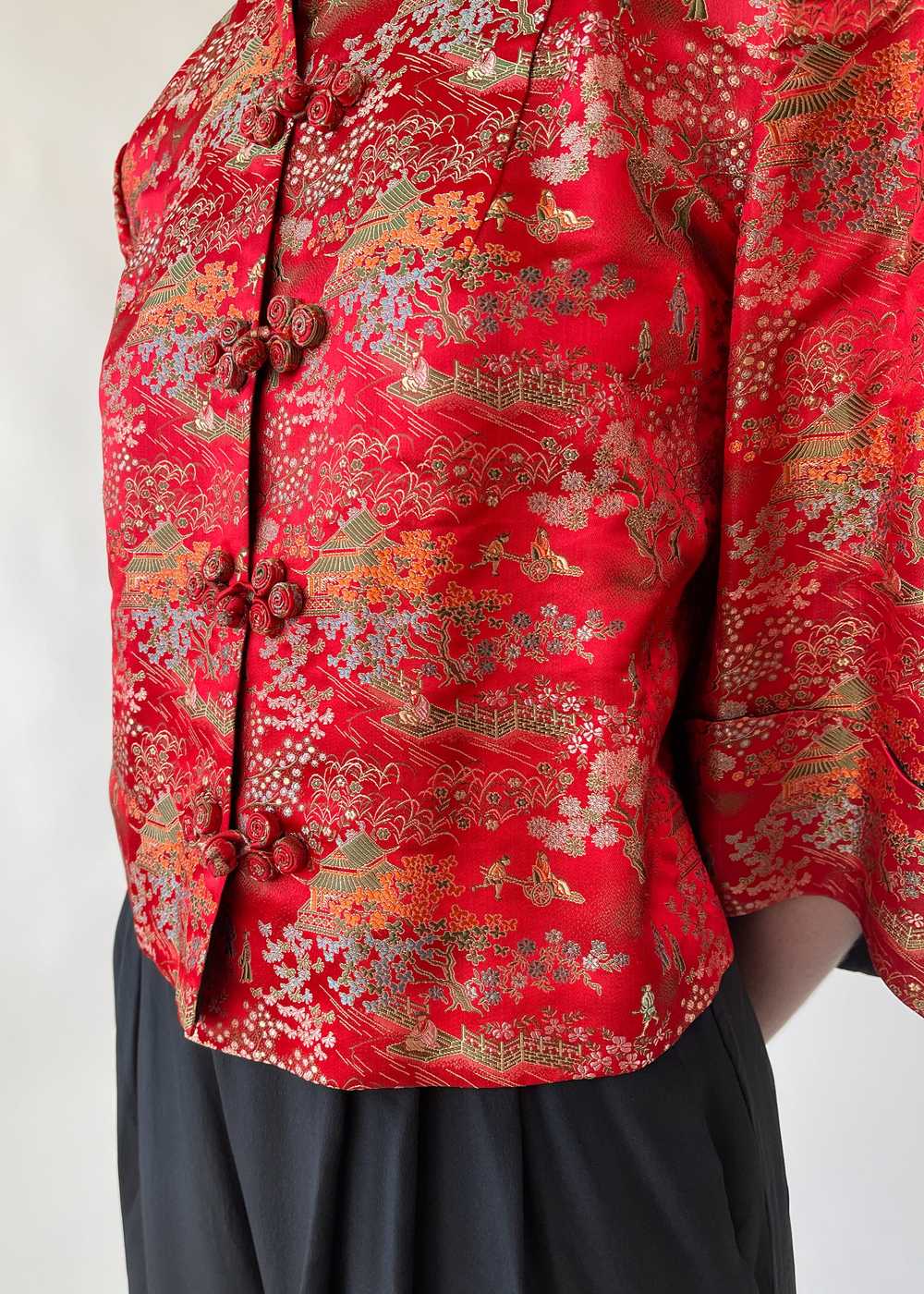 Vintage 1950s Chinese Silk Jacket - image 4