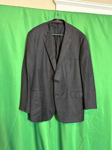 Samuelsohn $1200 Super 130s wool pinstriped blazer