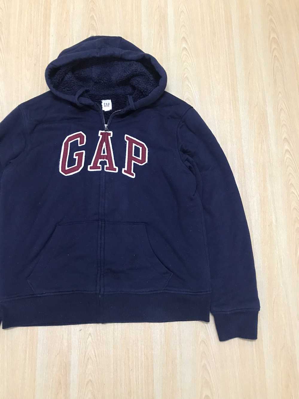Gap × Streetwear Gap Hoodie Sherpa Lining Zipper … - image 4