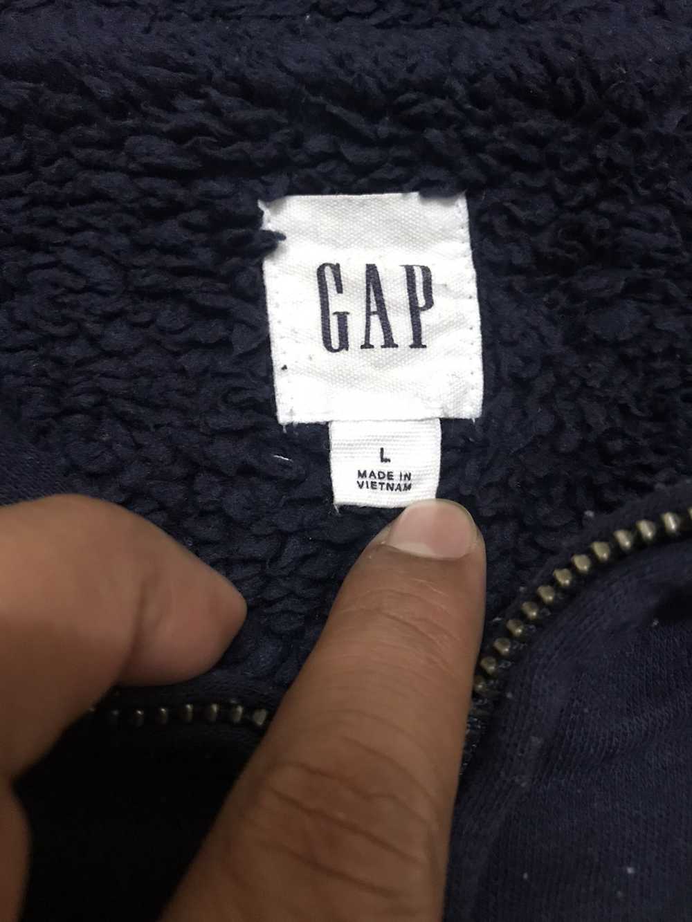 Gap × Streetwear Gap Hoodie Sherpa Lining Zipper … - image 6