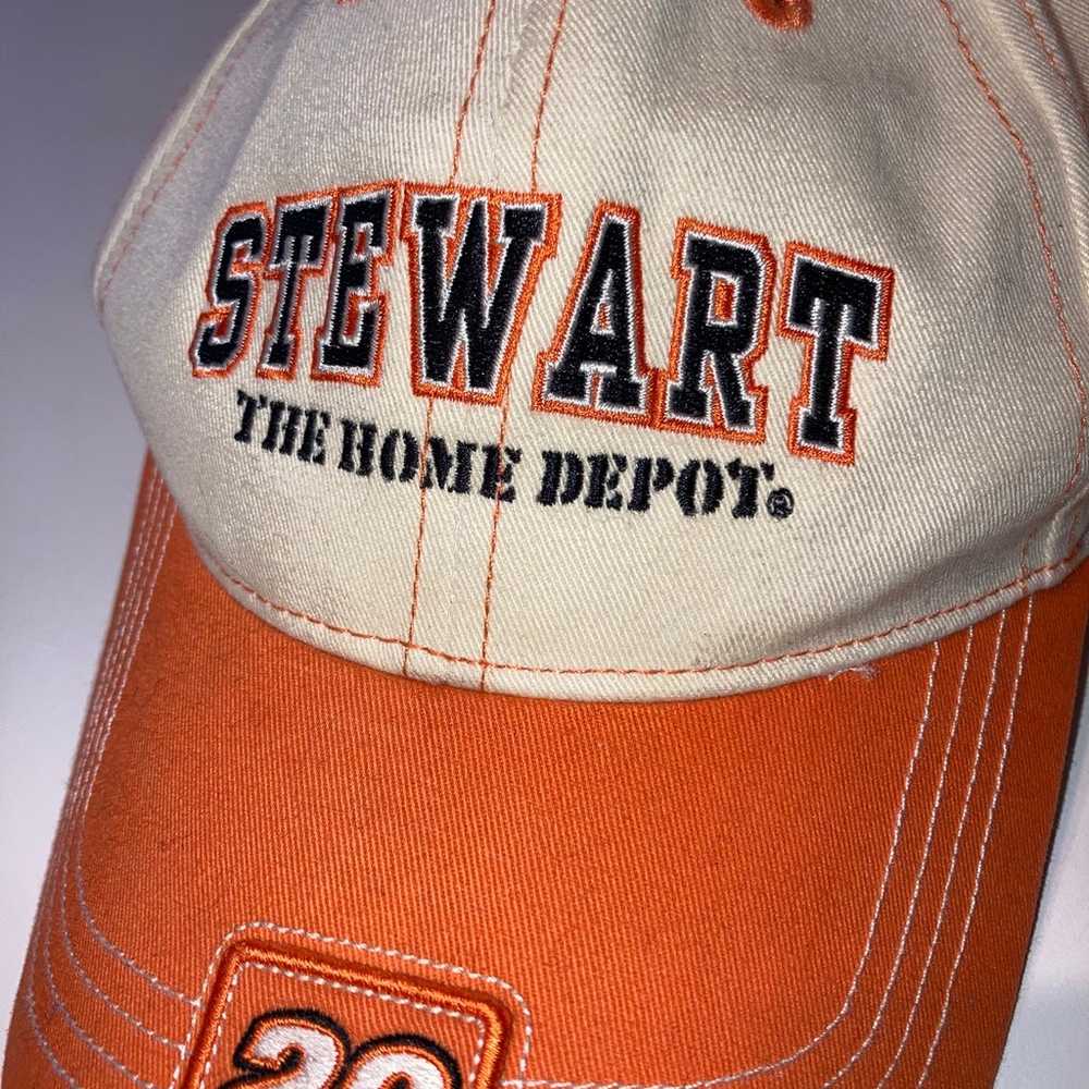 Vintage Tony Stewart Home Depot NASCAR Hat - image 2