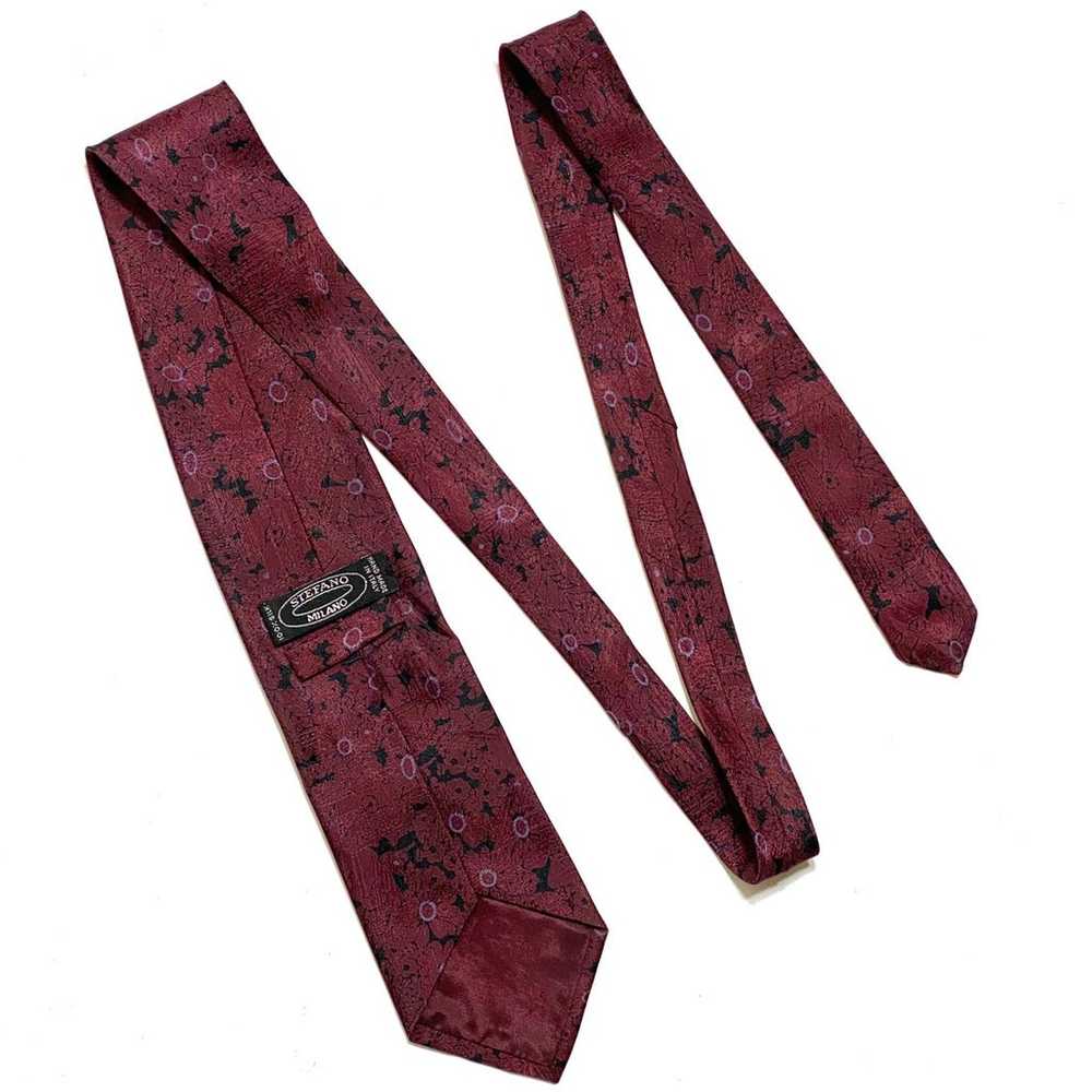 Stefano Milano, Silk Floral Tie - image 3