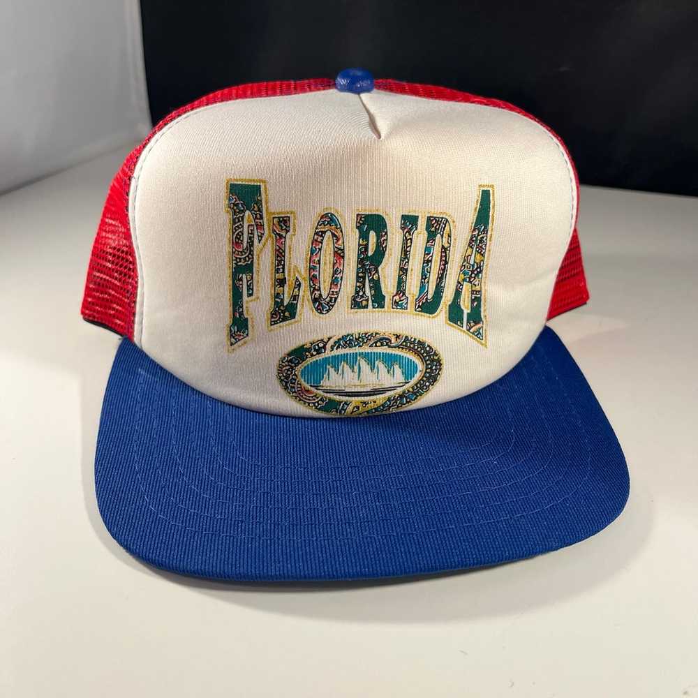 Vintage New Era Red/White/Blue State Of Florida T… - image 1