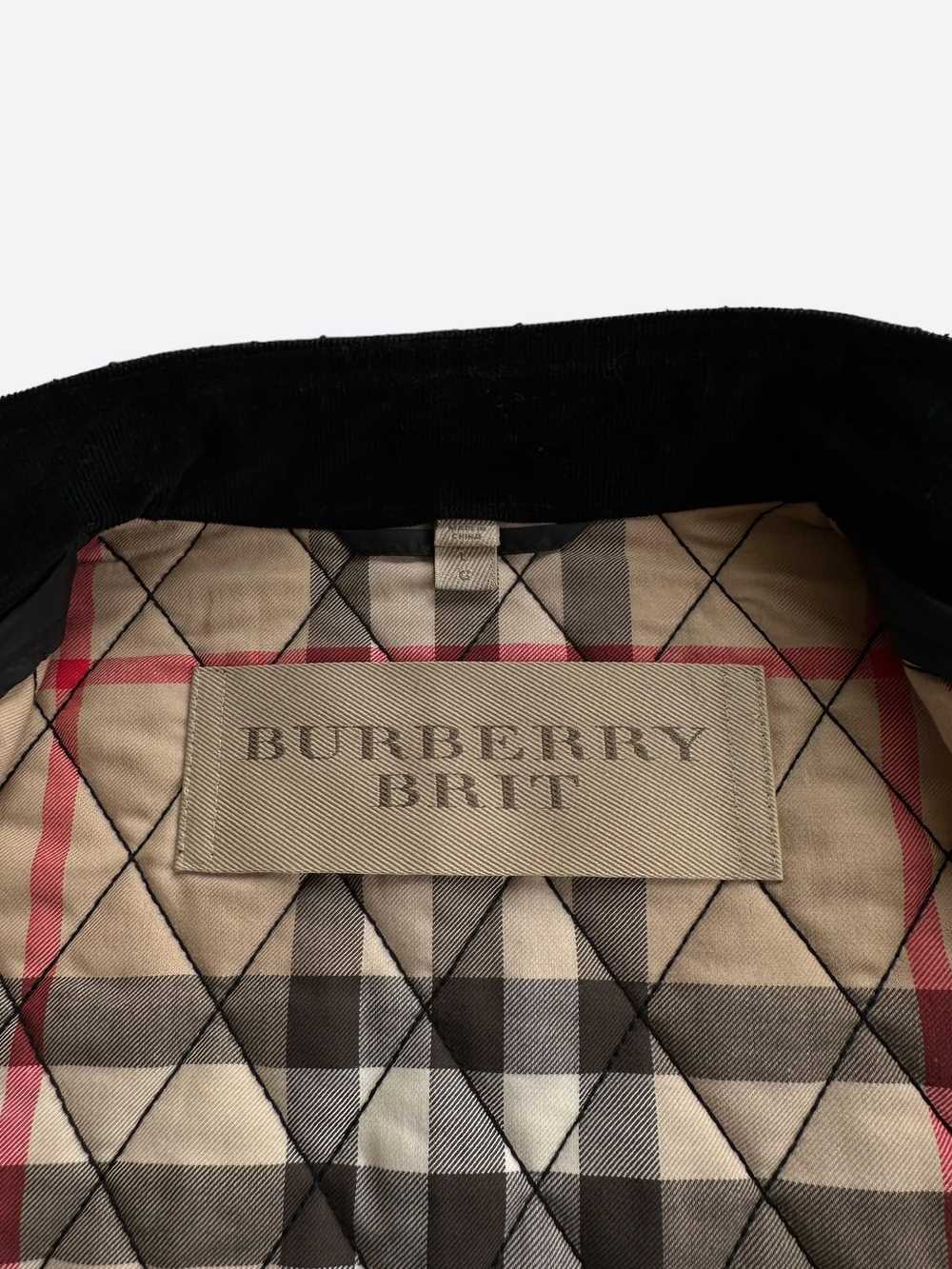 Burberry Burberry Brit Black Quilted Zip Up Jacket - image 3