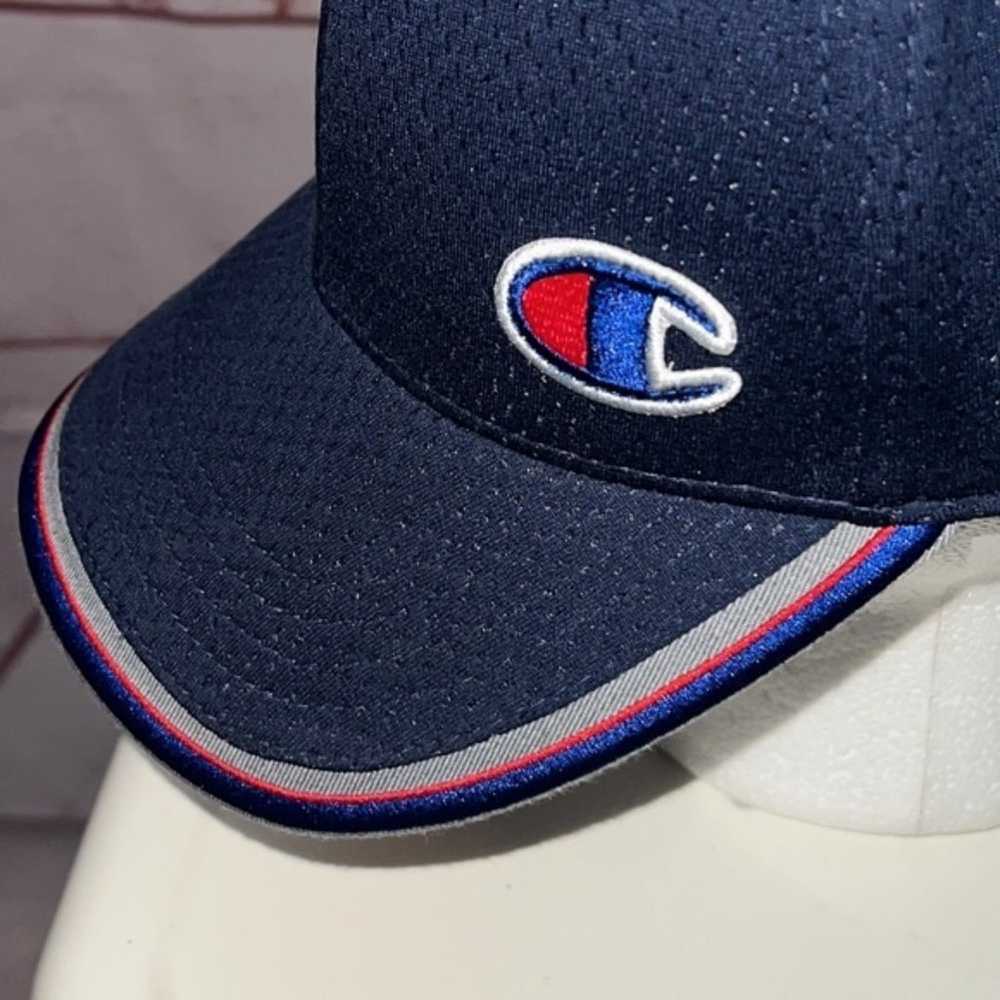 Vintage red C Champion fitted baseball hat - image 3