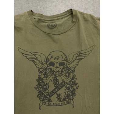 Anchor Blue Anchor blue winged skull grunge shirt - image 1