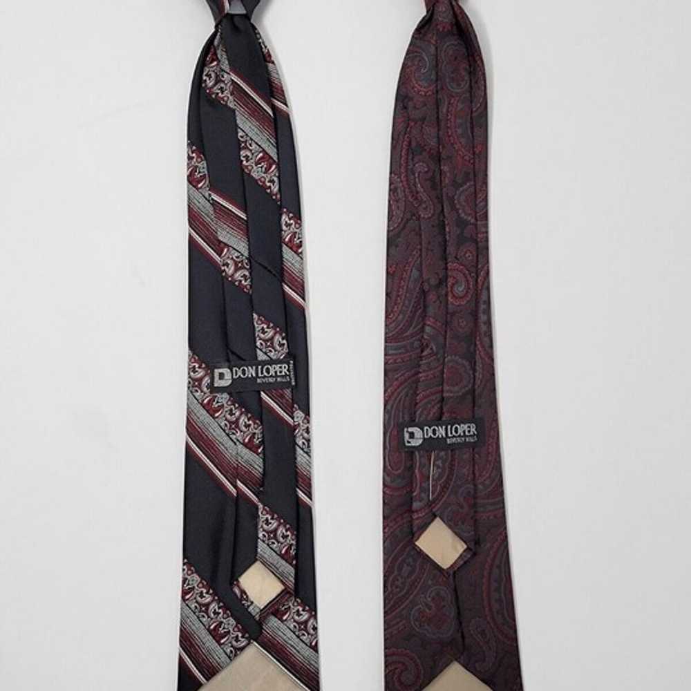 Lot of (2) Don Loper Beverly Hills Paisley Clip O… - image 2